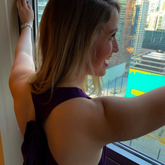 12th Street by Cynthia Vincent Purple Top - Picture 5 of 5